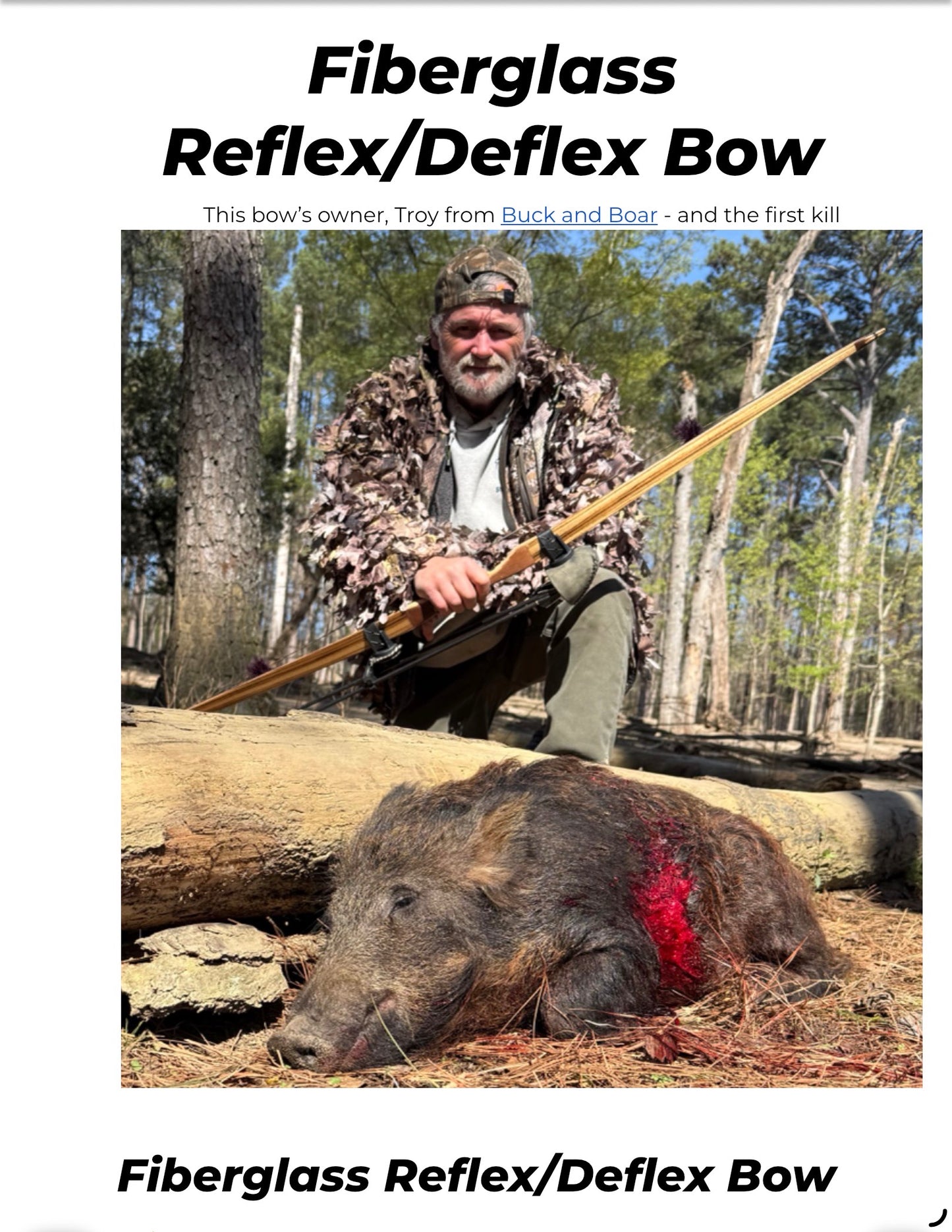 Fiberglass Reflex/Deflex Bow Shop Manual