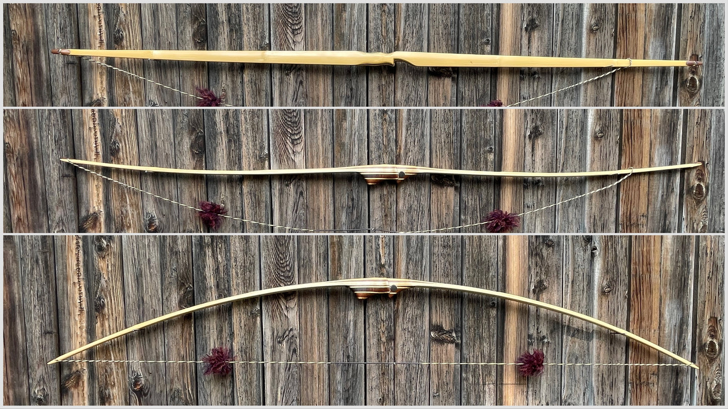 Bamboo-backed Hickory Flatbow with Walnut accents