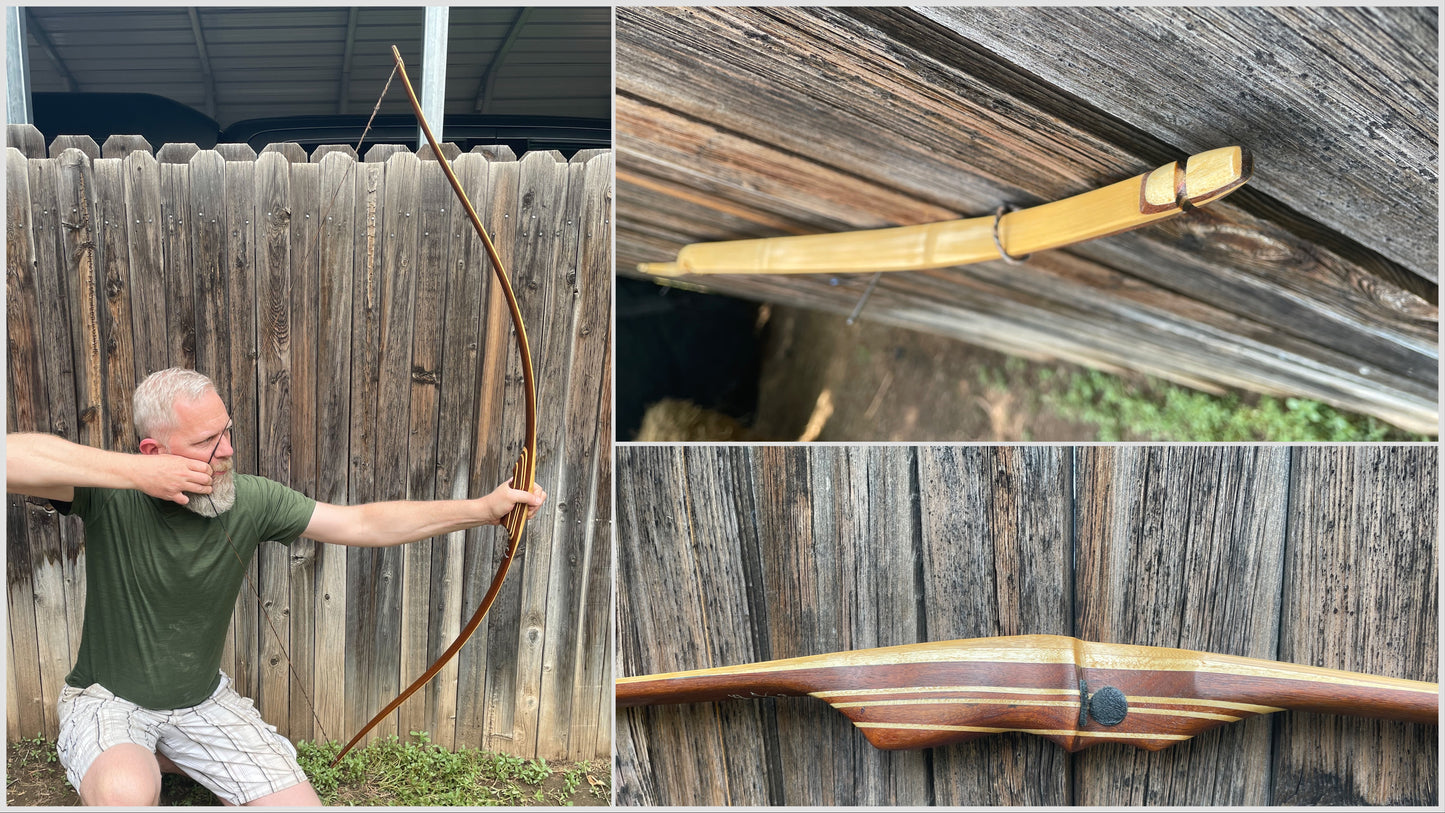 Bamboo backed Ipe Reflex/Deflex Long bow